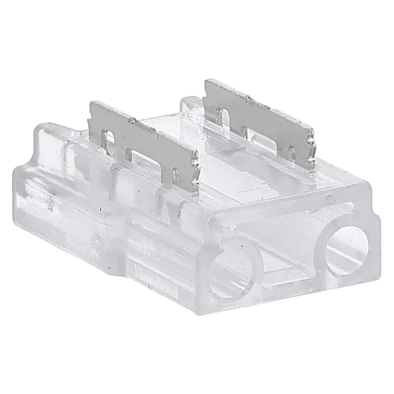 Connector Clip transparant voor 8mm LED strip van strip naar draad