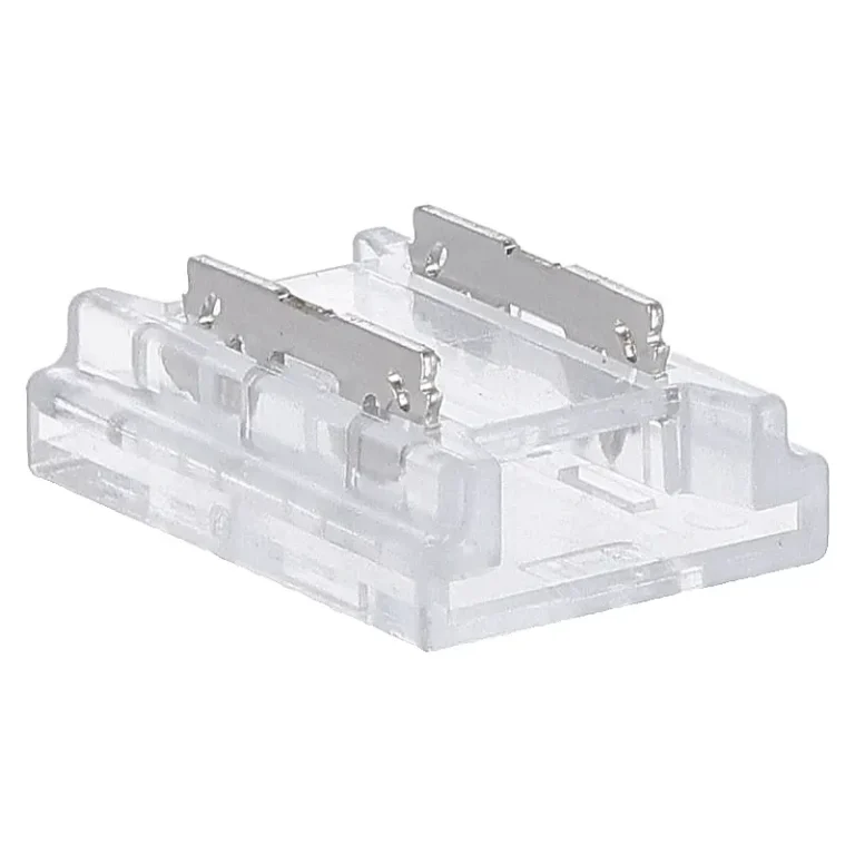 Connector Clip transparant voor 8mm LED strip van strip naar strip