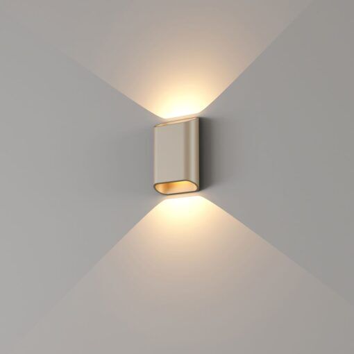 Wandlamp 2x3w 1800-3000k dimbaar champagne