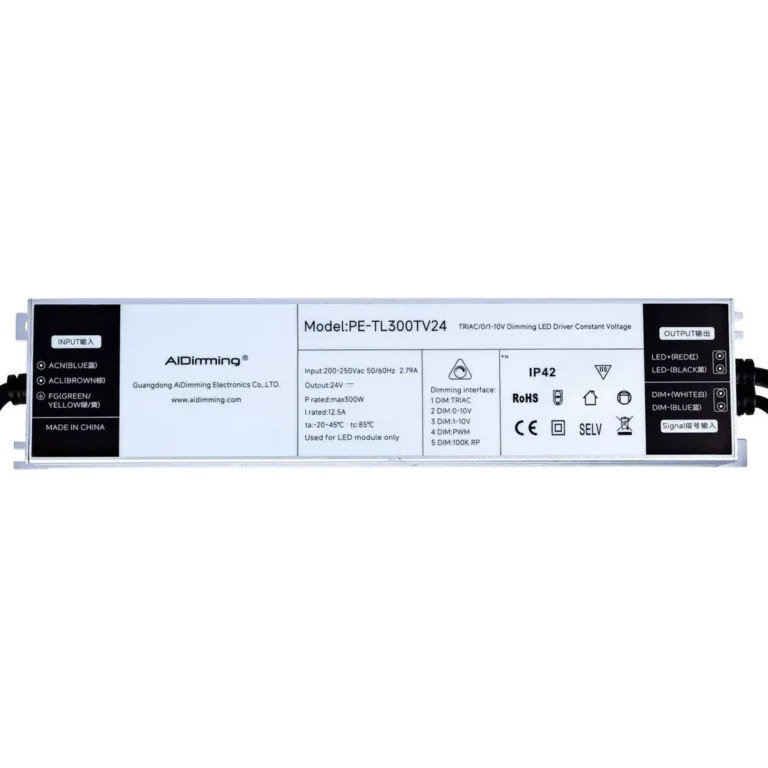 Driver 24v 300w Triac en 0-10v dimbaar