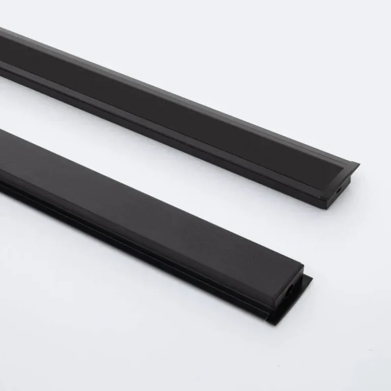 Profiel inbouw 30x11mm zwart