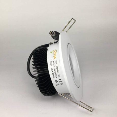 Downlighter Spot IP44 13W 38° dimbaar 2000-2800K wit zij