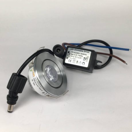 Mini Spot 3W 15° dimbaar IP65 2700K zij