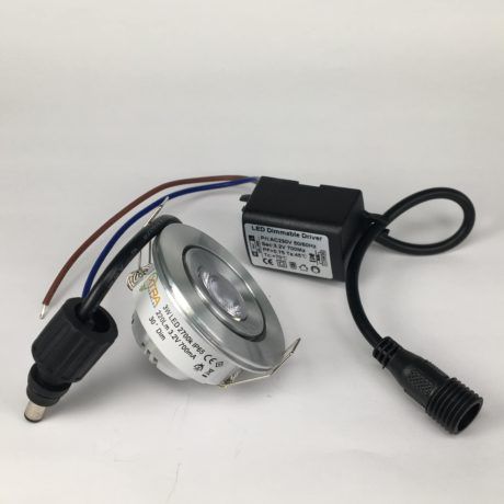 Mini Spot 3W 30° IP65 2700K zij