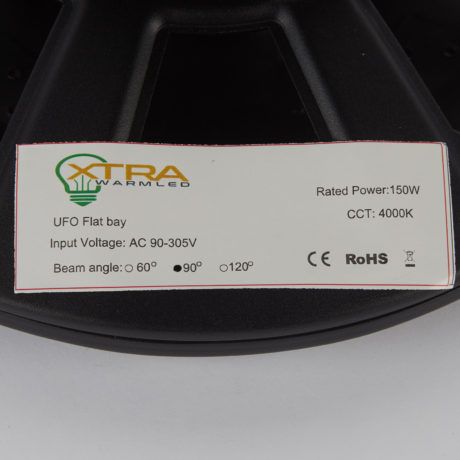 Ufo Highbay 150W 4000K 90° etiket