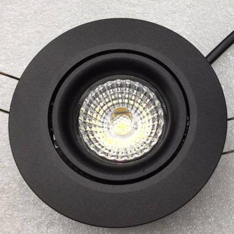 DOWNLIGHTER SPOT 8W 1800-3000K 38° IP44 DIMBAAR zwart