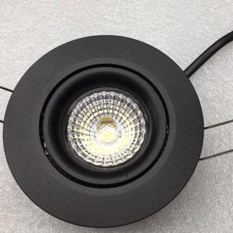 DOWNLIGHTER SPOT 9W 2700K 38° IP44 zwart