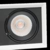Opbouwspot 264x132x150mm 2x20W 2700K dimbaar wit detail