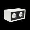 Opbouwspot 264x132x150mm 2x20W 2700K dimbaar wit