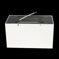 Opbouwspot 264x132x150mm 2x20W 2700K dimbaar wit zijkant