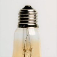Fles lamp Goud Glas E27 Fitting