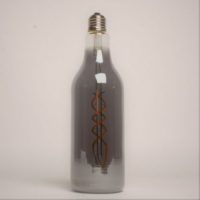 Fles lamp Smoked