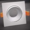 Inbouwring 103mm vierkant wit
