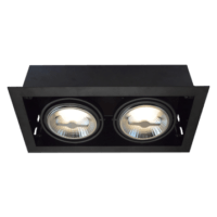 AR111 recessed-trimless dubbel zwart