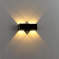 Wandlamp dubbel ovaal 6W 2700K antraciet Aan