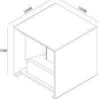 Wandlamp 10x10x10cm 2x3W 2700K dimbaar wit Afmetingen