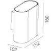 Wandlamp maten