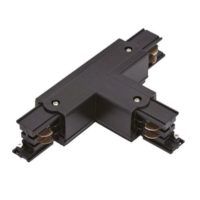 T-stuk 3-fase trackrail zwart