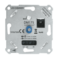Dimmer 3-175W met Hotelschakeling