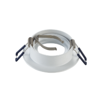 Inbouwring 85mm zaagmaat 68mm wit achter