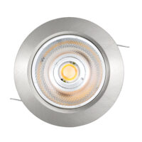 Downlighter Spot IP44 6W 75mm 1800-3000K dimbaar grijs voorkant