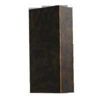 Wandlamp 22x10 3045 zwartgoud