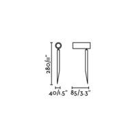 Faro Seth tuinspot 6W 2700K 28cm maten