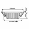 Spot slim 5W D2W maten