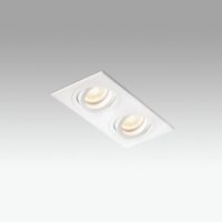 Faro Radon inbouwspot dubbel 180x92mm kantelbaar wit