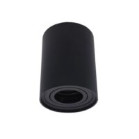 Opbouwspot GU10 80Ø zwart