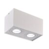 Opbouwspot 2XGU10 96X181 105H kantelbaar wit