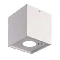 Opbouwspot GU10 96X96 105H kantelbaar wit