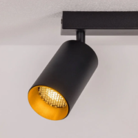 Plafonlamp 3 spots GU10 rond zwart-2