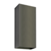 Wandlamp up & down GU10 vierkant brons